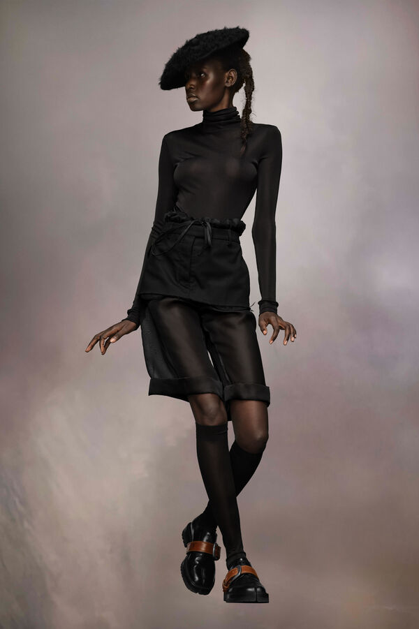Maison Margiela Jupe Short Superposée