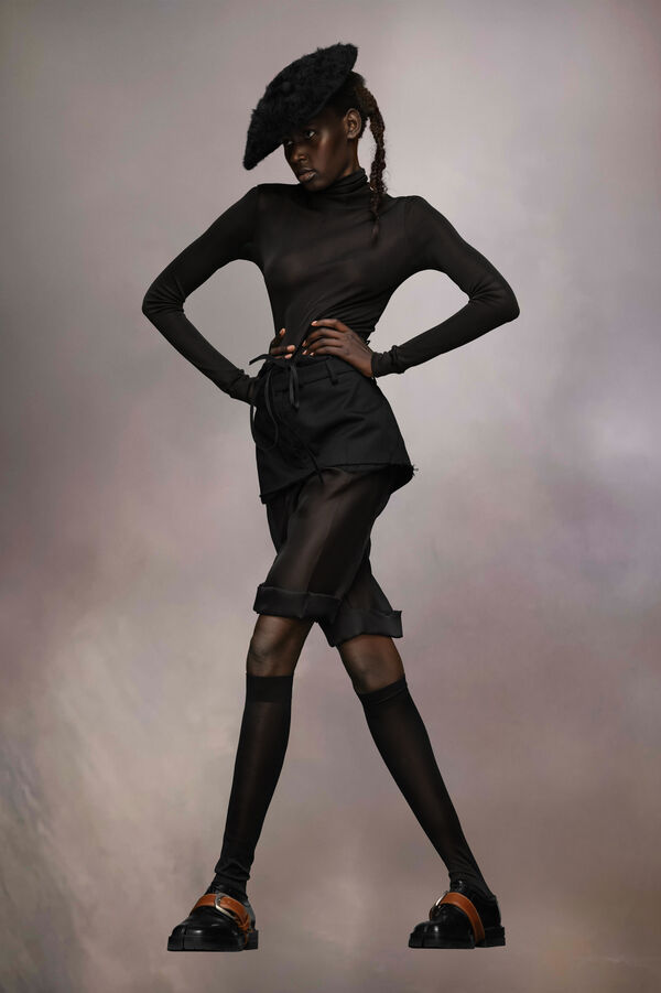 Maison Margiela Jupe Short Superposée