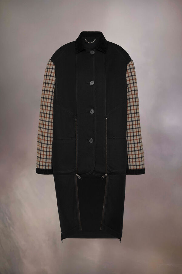 maison margiela Manteau double en coton épais