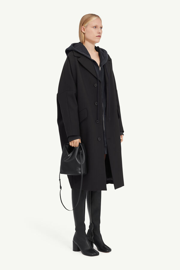 Maison Margiela Manteau En Gabardine De Laine