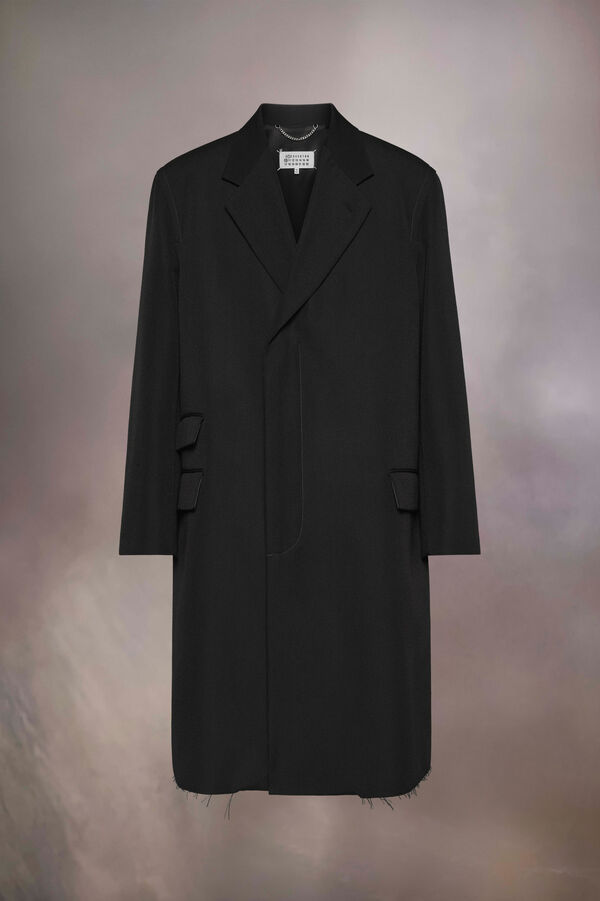 maison margiela Manteau en laine et soie