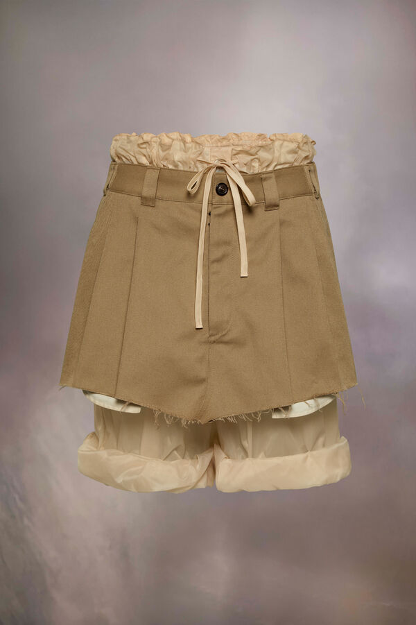 maison margiela Mini jupe short superposée