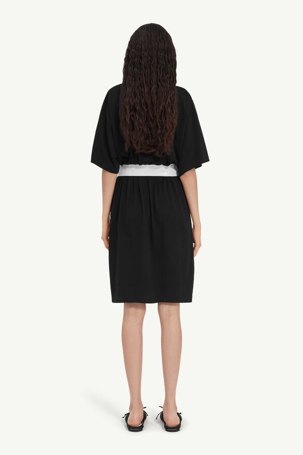Maison Margiela Mini Robe En Jersey Taped