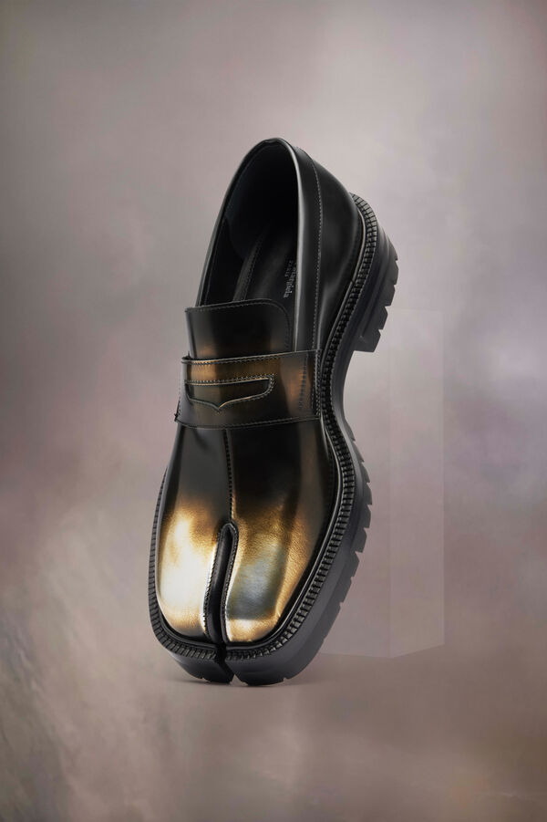 maison margiela Mocassins métallisés Tabi County