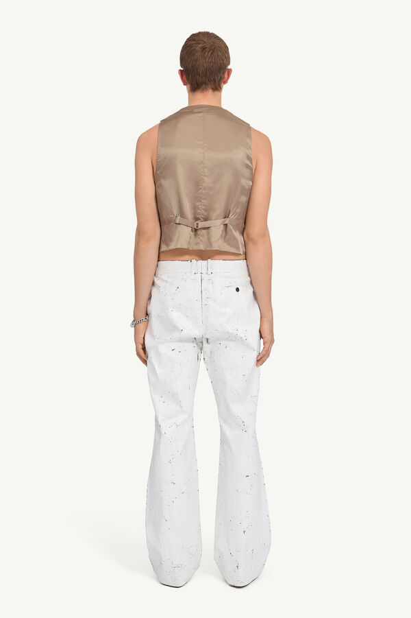 Maison Margiela Pantalon Blanc Peint
