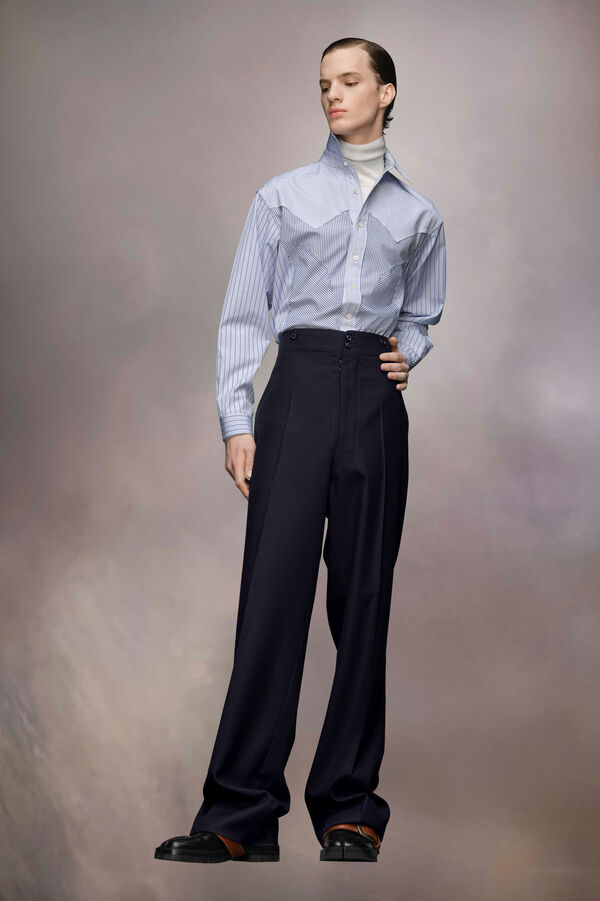 Maison Margiela Pantalon En Laine Barathea