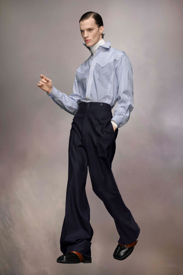 Maison Margiela Pantalon En Laine Barathea