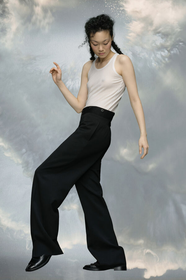 Maison Margiela Pantalon En Laine Barathea