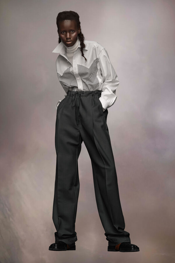 Maison Margiela Pantalon En Laine Mohair