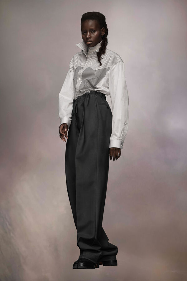 Maison Margiela Pantalon En Laine Mohair