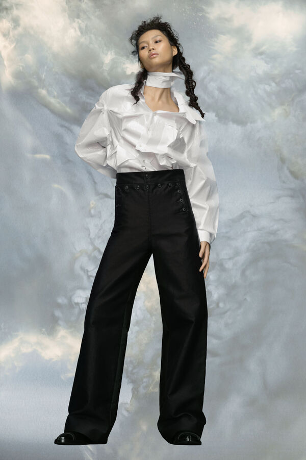 Maison Margiela Pantalon En Satin De Coton