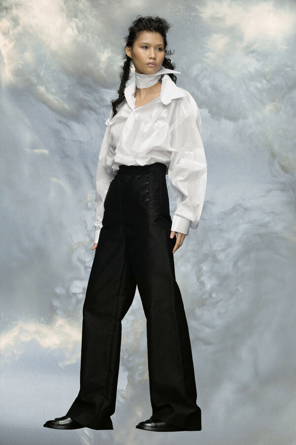 Maison Margiela Pantalon En Satin De Coton