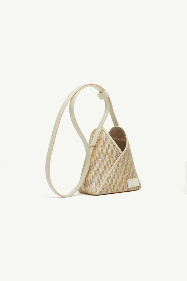 Maison Margiela Petit Sac Porté épaule En Raphia