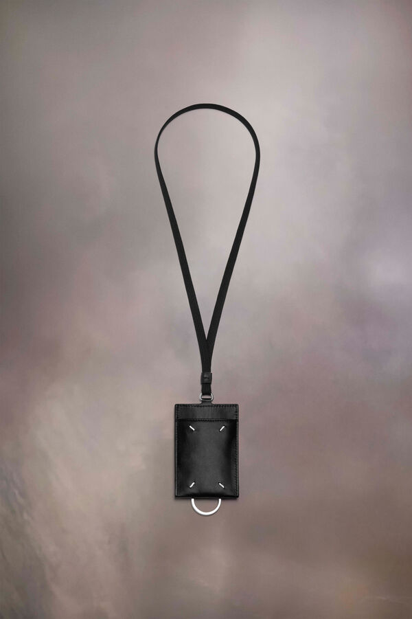 Maison Margiela Porte-cartes à Logo Avec Cordon