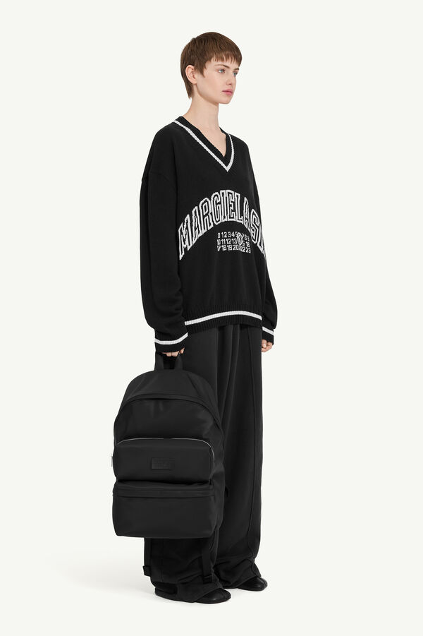 Maison Margiela Pull Col En V Varsity