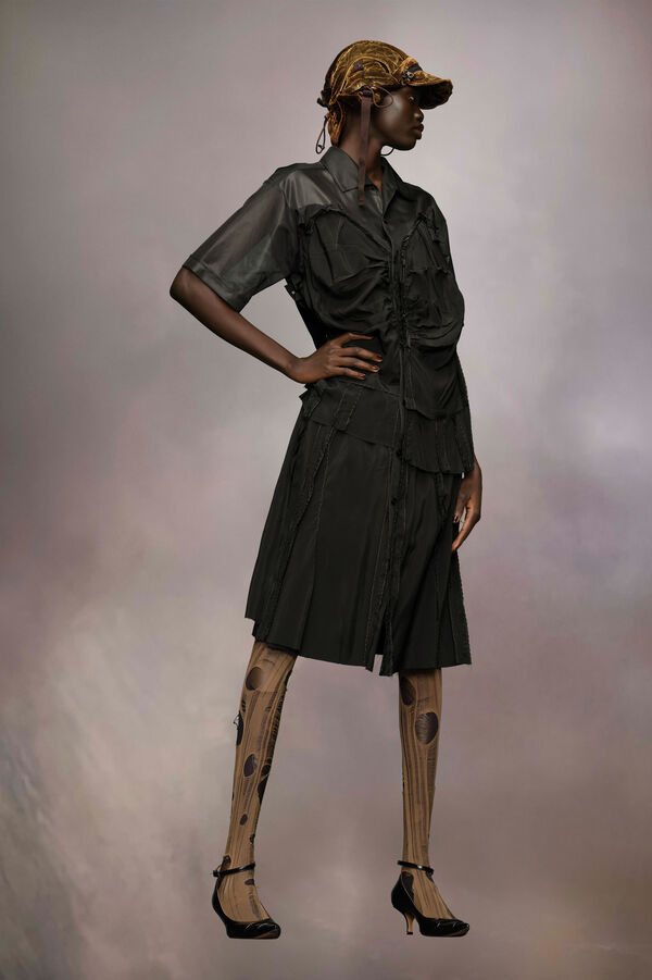 Maison Margiela Robe Chemise Décortiqué