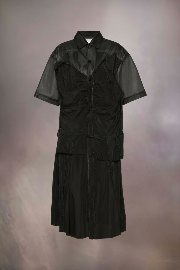 maison margiela Robe chemise Décortiqué