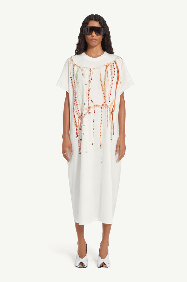Maison Margiela Robe En Jersey à Perles