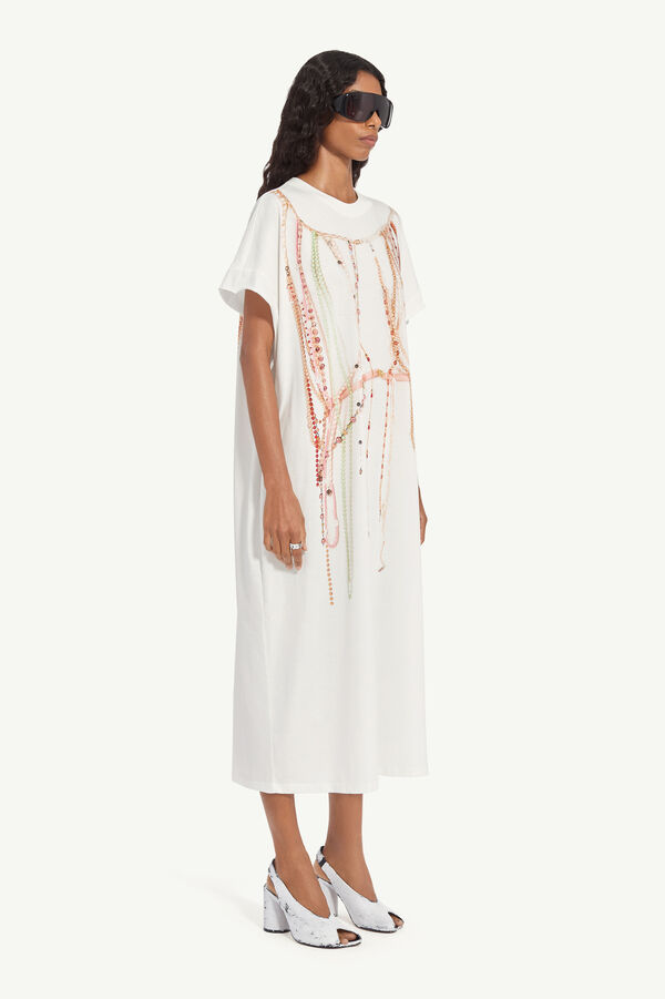 Maison Margiela Robe En Jersey à Perles