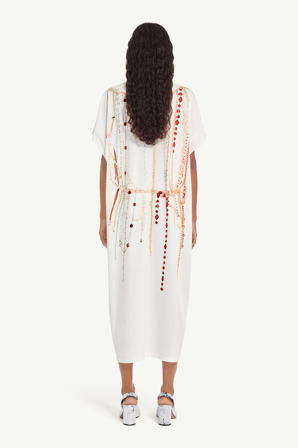 Maison Margiela Robe En Jersey à Perles