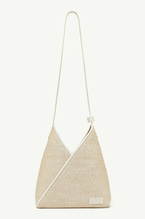 maison margiela Sac porté épaule en raphia
