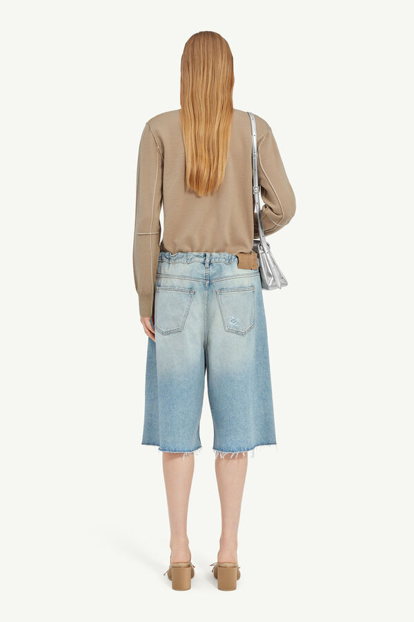 Maison Margiela Short En Denim Taped