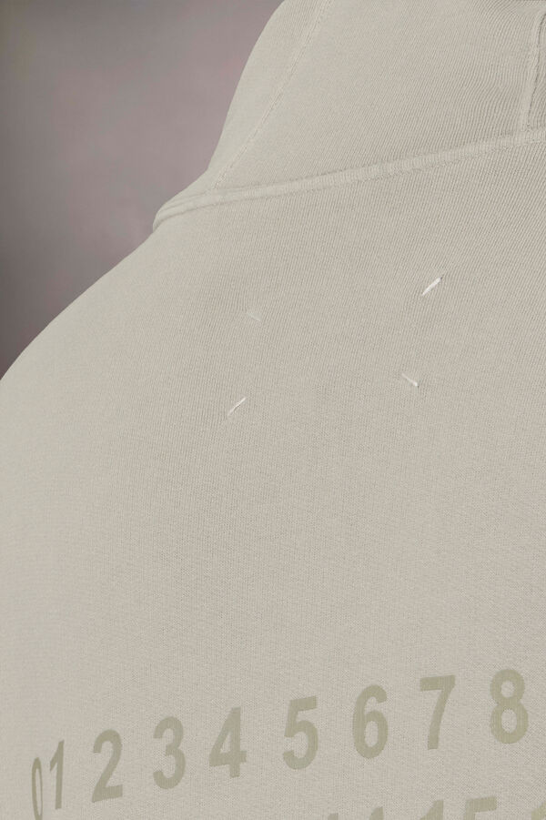 Maison Margiela Sweat-shirt à Capuche Numeric Logo