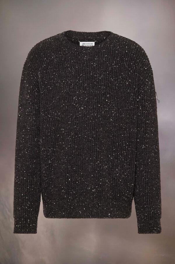 Maison Margiela Sweat-shirt En Laine Shetland