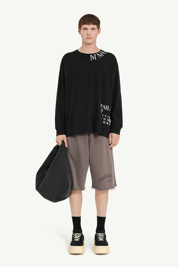 maison margiela T-shirt à manches longues numeric