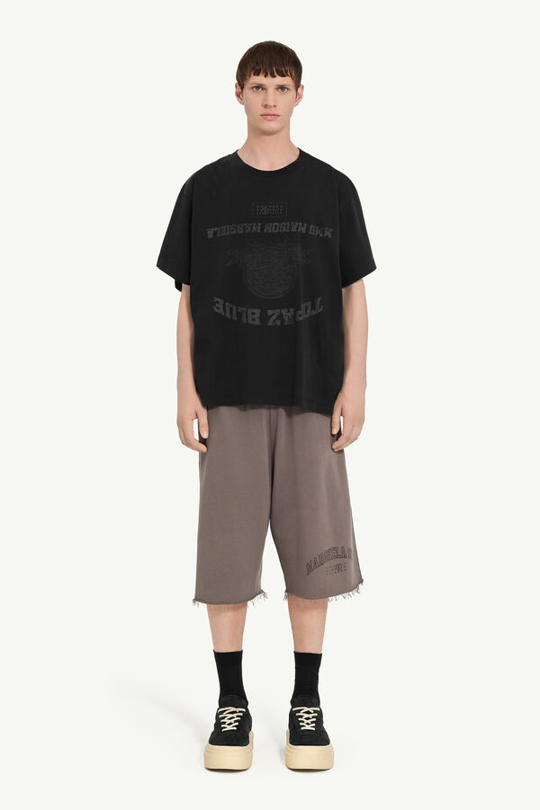 maison margiela T-shirt imprimé Topaz blue