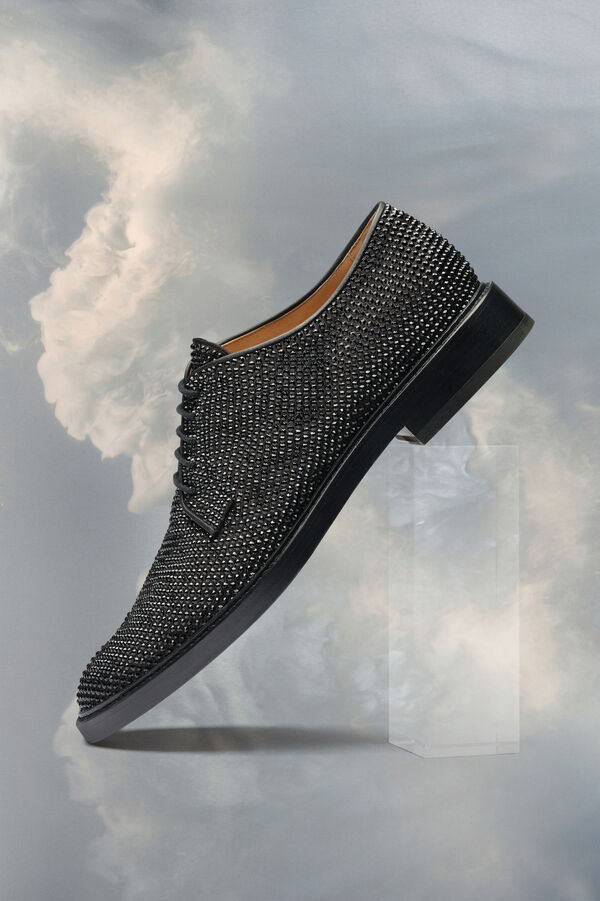 Maison Margiela Tabi à Lacets Ornée De Cristaux