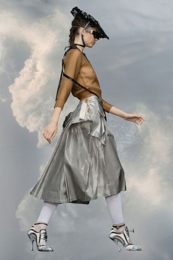 Maison Margiela Top Col En V En Maille Extra-fine