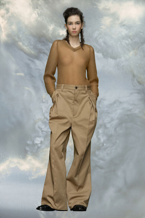 Maison Margiela Top Col En V En Maille Extra-fine