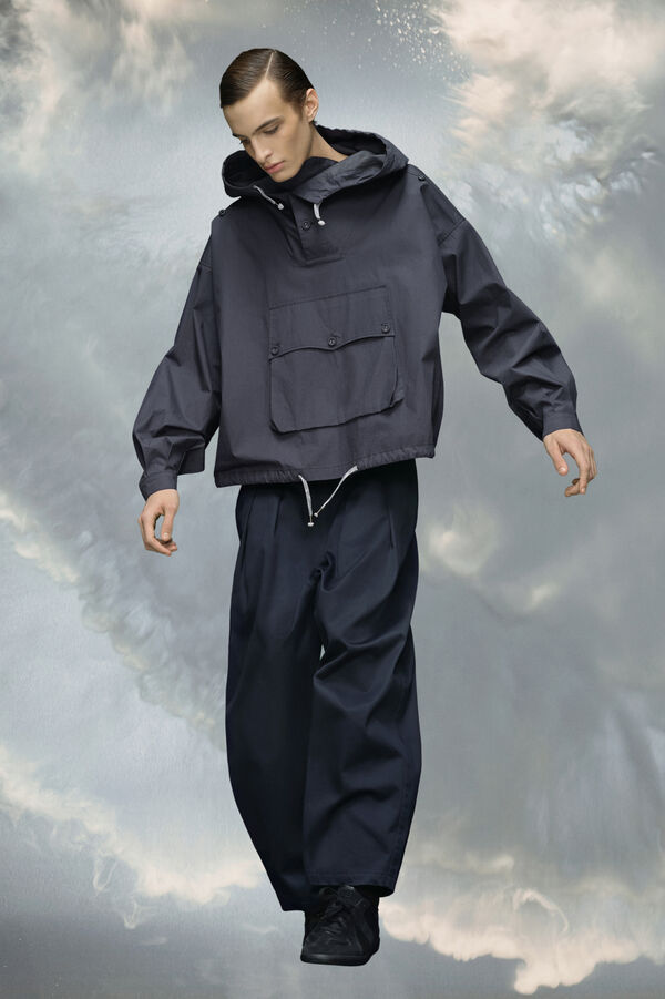 Maison Margiela Veste à Capuche En Coton Enduit