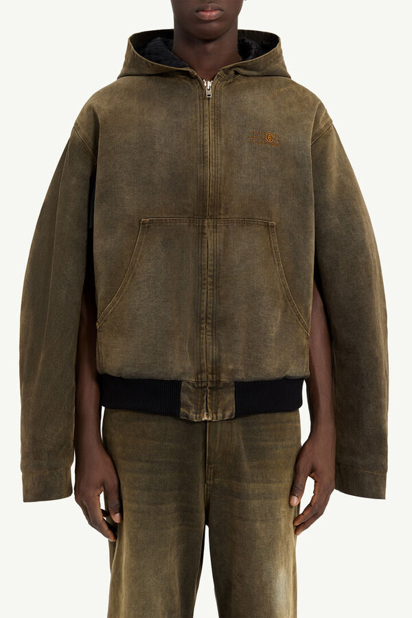 Maison Margiela Veste à Capuche En Denim