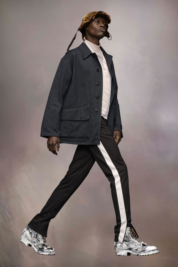 Maison Margiela Veste Caban En Coton