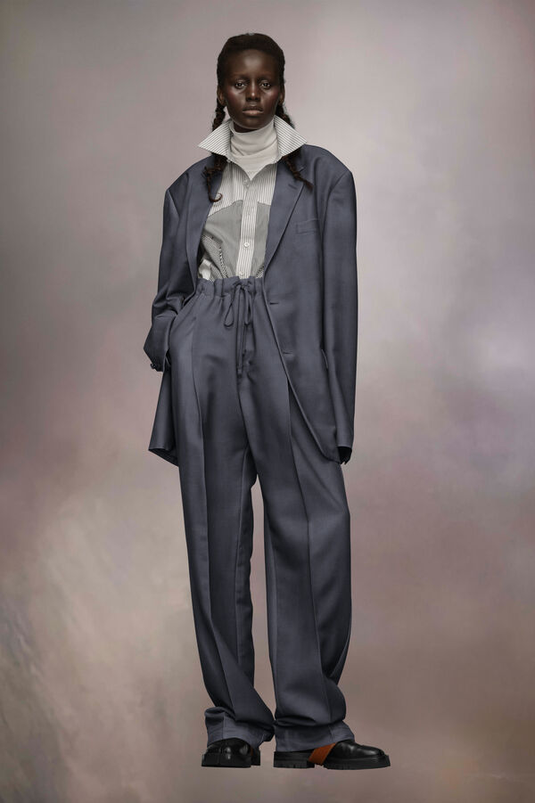 Maison Margiela Veste De Costume En Laine Mohair