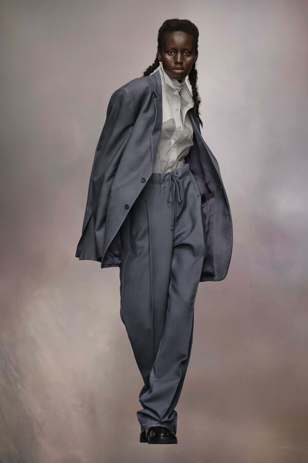 Maison Margiela Veste De Costume En Laine Mohair