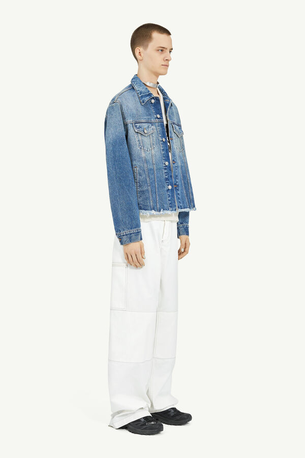 Maison Margiela Veste En Denim Bleu Clair
