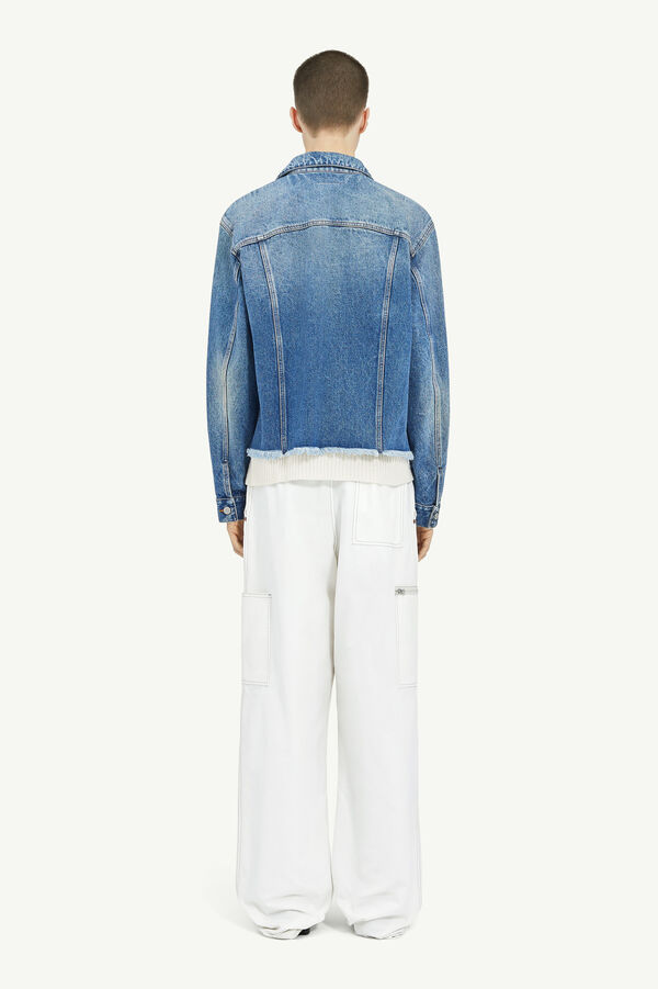 Maison Margiela Veste En Denim Bleu Clair