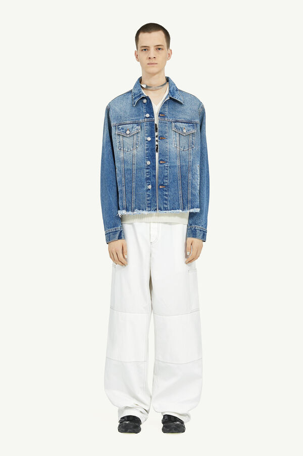 maison margiela Veste en denim bleu clair