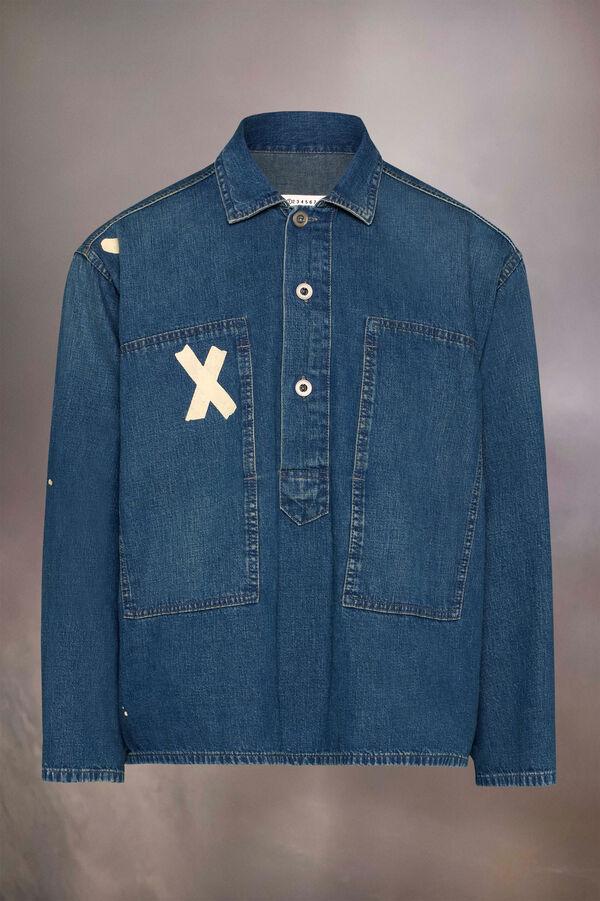 Maison Margiela Veste En Denim Effet Usé