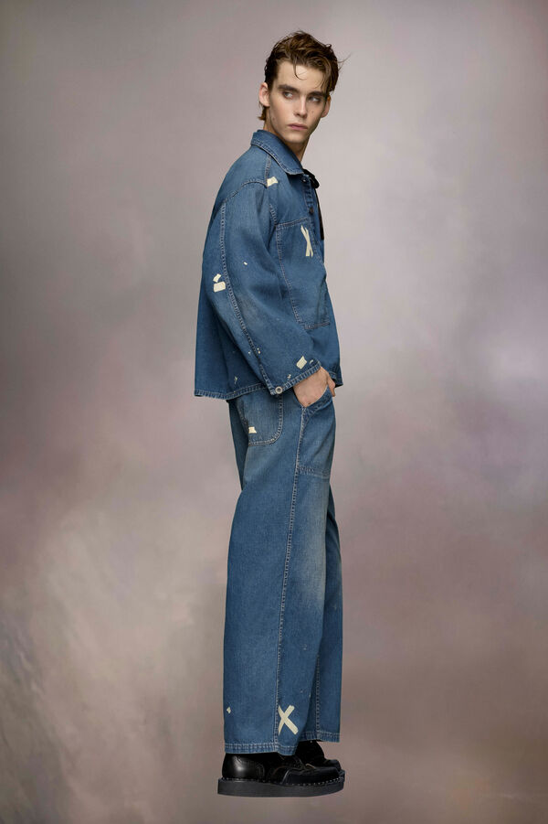 Maison Margiela Veste En Denim Effet Usé