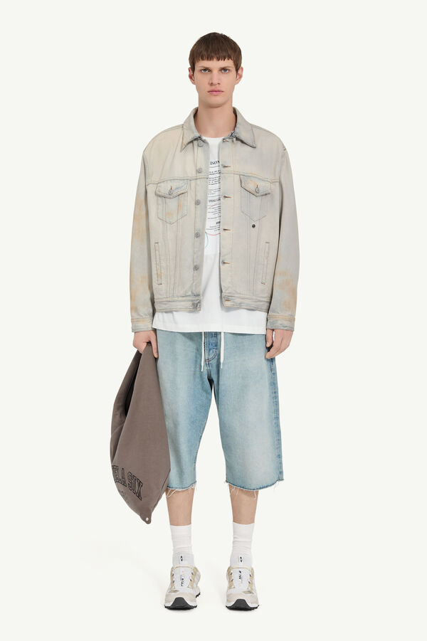 Maison Margiela Veste En Denim Effet Usé