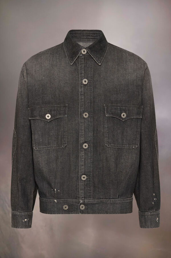 maison margiela Veste en denim effet usé