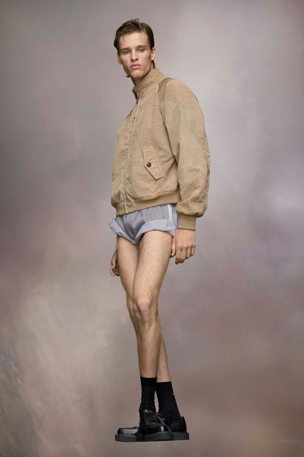 Maison Margiela Veste En Toile à Empiècement