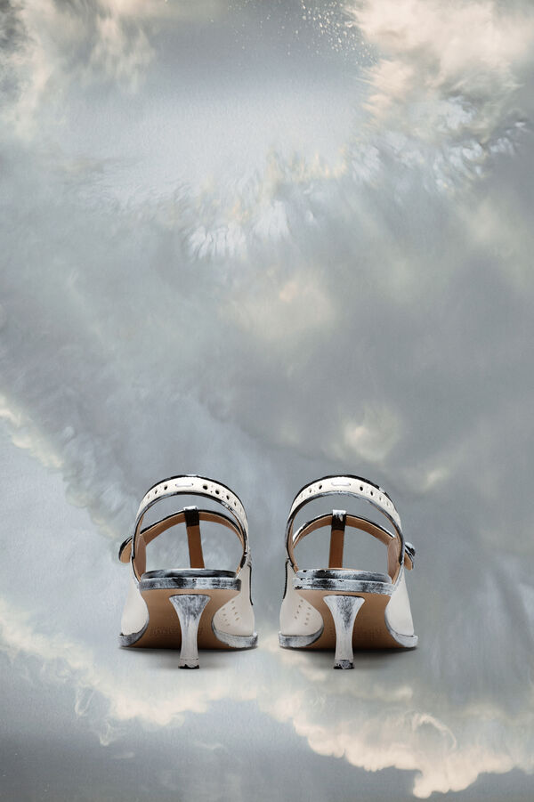 Maison Margiela Mary Janes Bianchetto à Bride Arrière Tabi