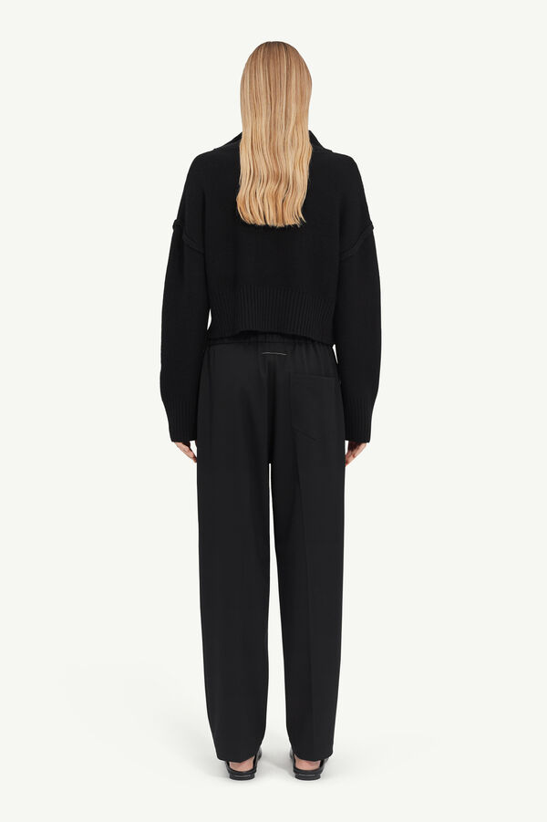 Maison Margiela Pantalon En Laine à Cordon Façon Tailleur