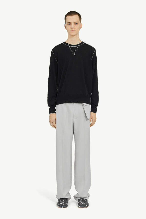 Maison Margiela Pull Léger à Col Ras Du Cou Jauge 12