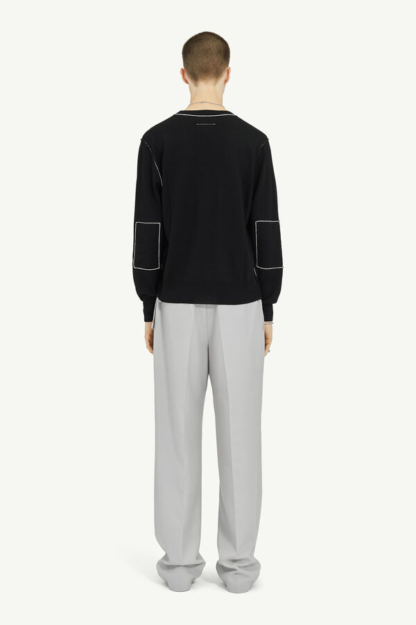 Maison Margiela Pull Léger à Col Ras Du Cou Jauge 12